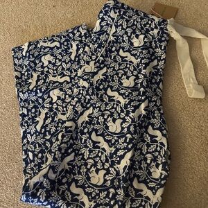 Blue and White Patterned pj Pants Boden NWT sz US 6